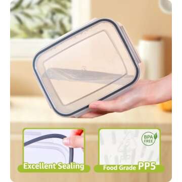 COCOYA 5-Pack Large Fruit Containers for Fridge