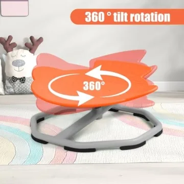 Spinning Chair for Kids Ages 3+, Sensory Fun Indoors