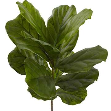 Nearly Natural 4ft. Fiddle Leaf Tree UV Resistant (Indoor/Outdoor)