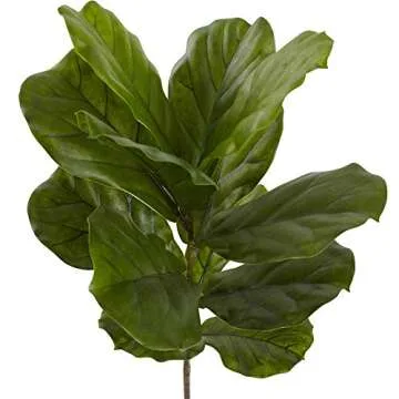 Nearly Natural 4ft Fiddle Leaf Tree UV Resistant Indoor Outdoor