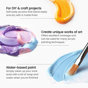 ARTEZA Acrylic Paint Set for Creative Projects