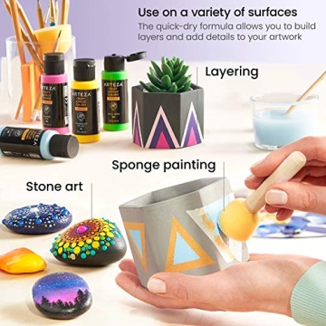 ARTEZA Acrylic Paint Set for Creative Projects