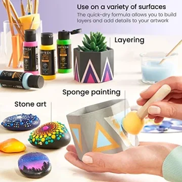 ARTEZA Acrylic Paint Set for Creative Projects