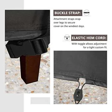 ULTCOVER Waterproof Patio Deck Box Cover 64x30