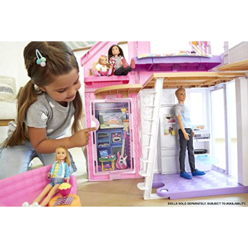 Barbie Malibu Doll House Playset with 25+ Accessories