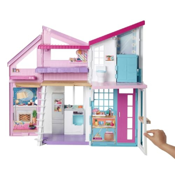 Barbie Malibu Doll House Playset with 25+ Accessories