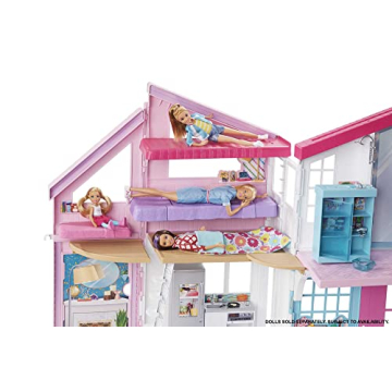 Barbie Malibu Doll House Playset with 25+ Accessories