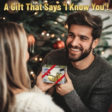 Barbuzzo ORIGINAL 50 CAL SHOT GLASSES, Set of 2, American Owned & Designed, Like Real 50 Caliber Bullet Casings, Shot Glasses Hold 2 Ounces