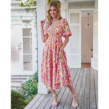 BTFBM Women Summer Maxi Dress - Floral & Chic Style