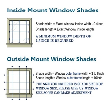 LETAU Bamboo Light Filtering Roman Shades for Windows