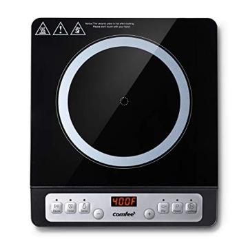 COMFEE 1800W Digital Induction Cooktop with Timer & Auto Shut Off - Fast, Efficient Cooking