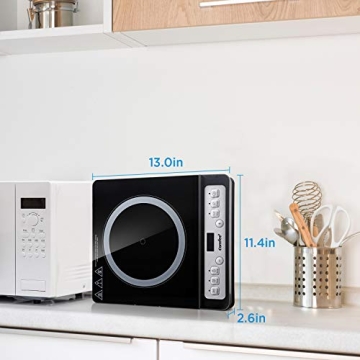 COMFEE 1800W Digital Induction Cooktop Timer Auto Shut Off