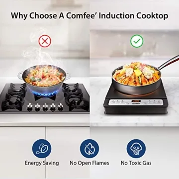 COMFEE 1800W Digital Induction Cooktop Timer Auto Shut Off