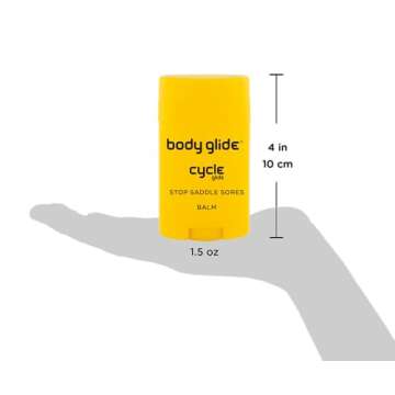 Body Glide Cycle Glide Balm | Chamois Cream in Chafing Stick Form Keeps Hands Clean | Anti Chafe Sti...