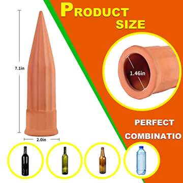 TKSCUSR Self Watering Plant Spikes for Easy Care