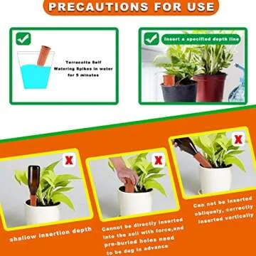 TKSCUSR Self Watering Plant Spikes for Easy Care