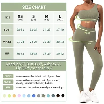 Sportneer Stylish Women's Workout Set - Ribbed Seamless Fit