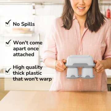 OmieGo Leakproof Plant-Based Lunch Containers - Eco-Friendly