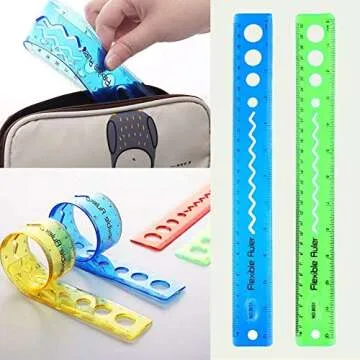 Unbreakable Clear Rulers - Flexible & Durable for Crafts