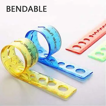 Unbreakable Clear Rulers - Flexible & Durable for Crafts