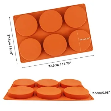 Palksky Silicone Molds for Baking 2 Pack Non-Stick Molds