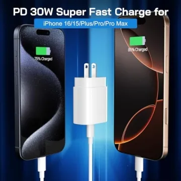 Dual 30W USB C Wall Charger for iPhone & iPad