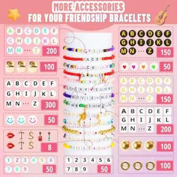 Goldwise Friendship Bracelet Kit 8706 Pcs for Creative Fun