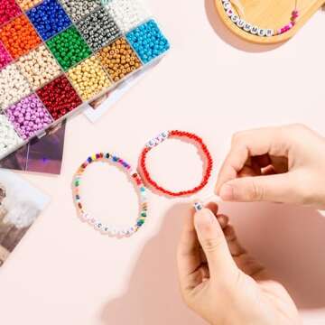 Goldwise Friendship Bracelet Kit 8706 Pcs for Creative Fun