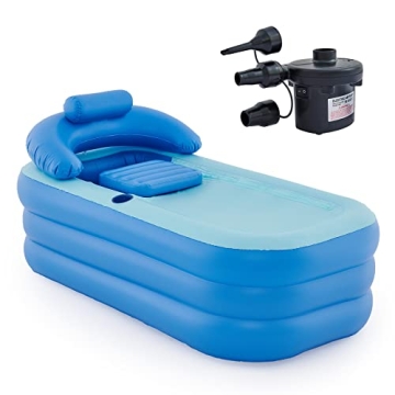 CO-Z Inflatable Adult Bath Tub - Portable & Comfortable Spa Experience