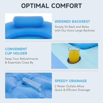 CO-Z Inflatable Adult Bath Tub with Electric Pump