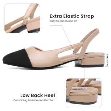 STUNAHOME Women's Slingback Flats - Chic and Comfortable Pumps