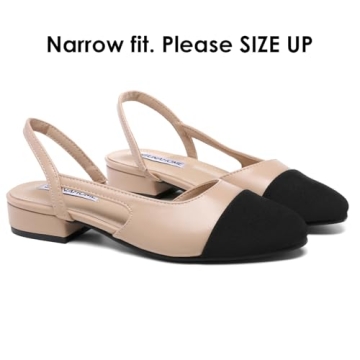 STUNAHOME Women's Slingback Flats - Chic and Comfortable Pumps