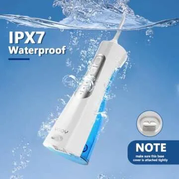YOOY Water Dental Flosser Teeth Pick Portable Cordless Oral Irrigator Gums Braces Orthodontic Care Irrigation Cleaner Electric Waterflosser Flossing for Teeth Cleaning Rechargeable for Home Travel
