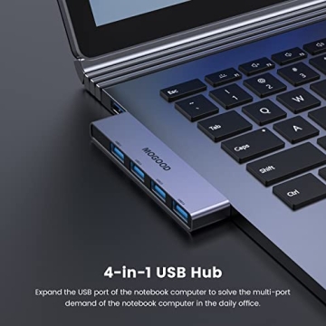 MOGOOD USB Hub 3.0 for Laptop - Multi-Port USB Splitter