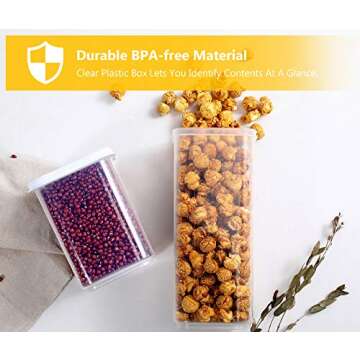 VIRHOME 9 PCS BPA Free Airtight Food Storage Containers