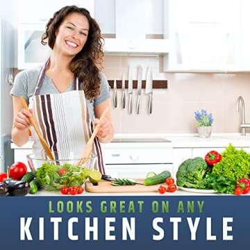 Premium Dark Walnut Wood Magnetic Knife Holder - 16-Inch