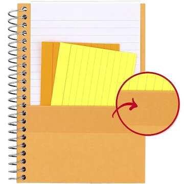 Five Star Personal Spiral Notebook, 1 Subject, College Ruled Paper, 7" x 4-3/8", Small Size, 100 Sheets, Black (73969)
