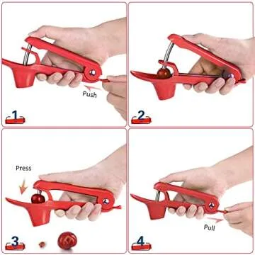 Handheld Ordekcity Cherry Pitter for Effortless Cherry Pitting