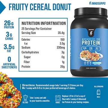 InnoSupps Advanced Iso Protein - Premium 100% Whey Isolate Powder