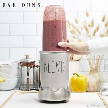 Rae Dunn Personal Blender 600W | 24oz | Chic Design