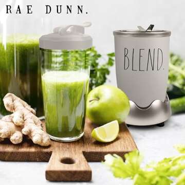 Rae Dunn Personal Blender 600W | 24oz | Chic Design