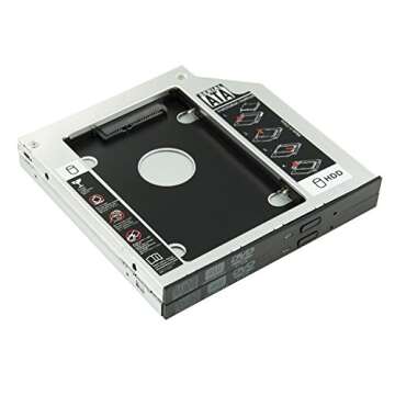 HIGHFINE SATA to SATA 2nd HDD/SSD Caddy for Laptops