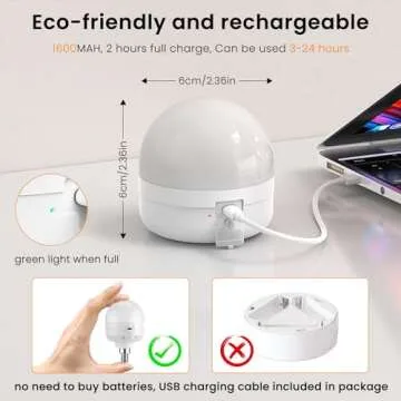 SCOPOW Rechargeable Light Bulbs with Remote Control