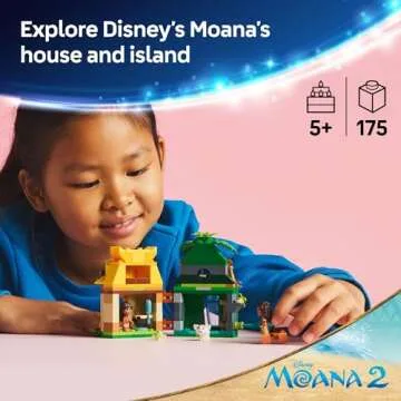 LEGO Disney Moana's Island Fun Building Toy Playset - Princess Moana Toy for Kids, Girls and Boys, A...
