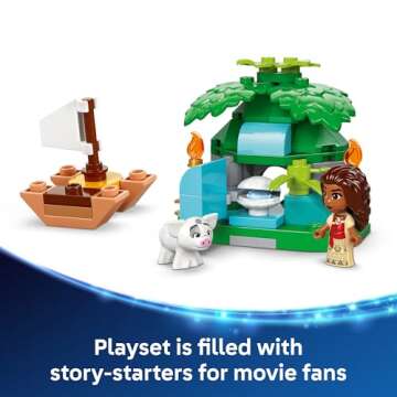 LEGO Disney Moana's Island Toy Set for Kids - Ages 5+
