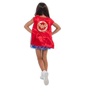 Stylish Wonder Woman Costume Set for Little Girls 7-8 Years