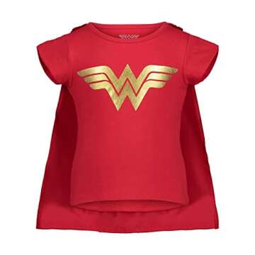 Stylish Wonder Woman Costume Set for Little Girls 7-8 Years