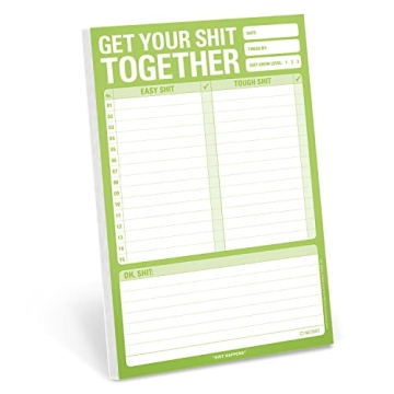 Knock Knock Get Your Shit Together Note Pad for Fun Organization