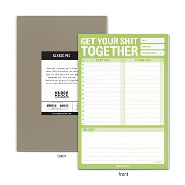 Knock Knock Get Your Shit Together Note Pad for Fun Organization