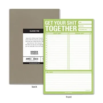 Knock Knock Get Your Shit Together Note Pad for Fun Organization